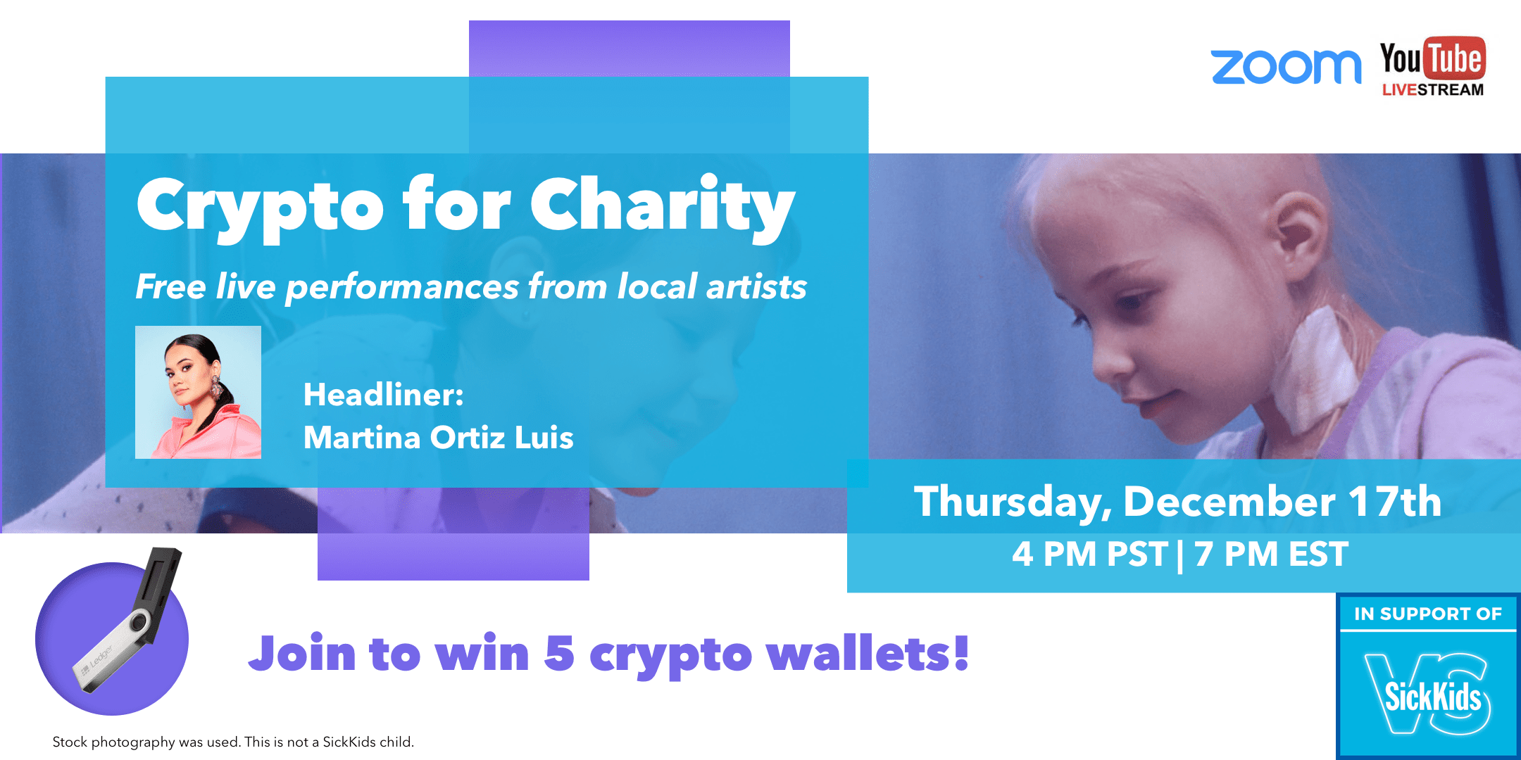 crypto for charity event - virgocx