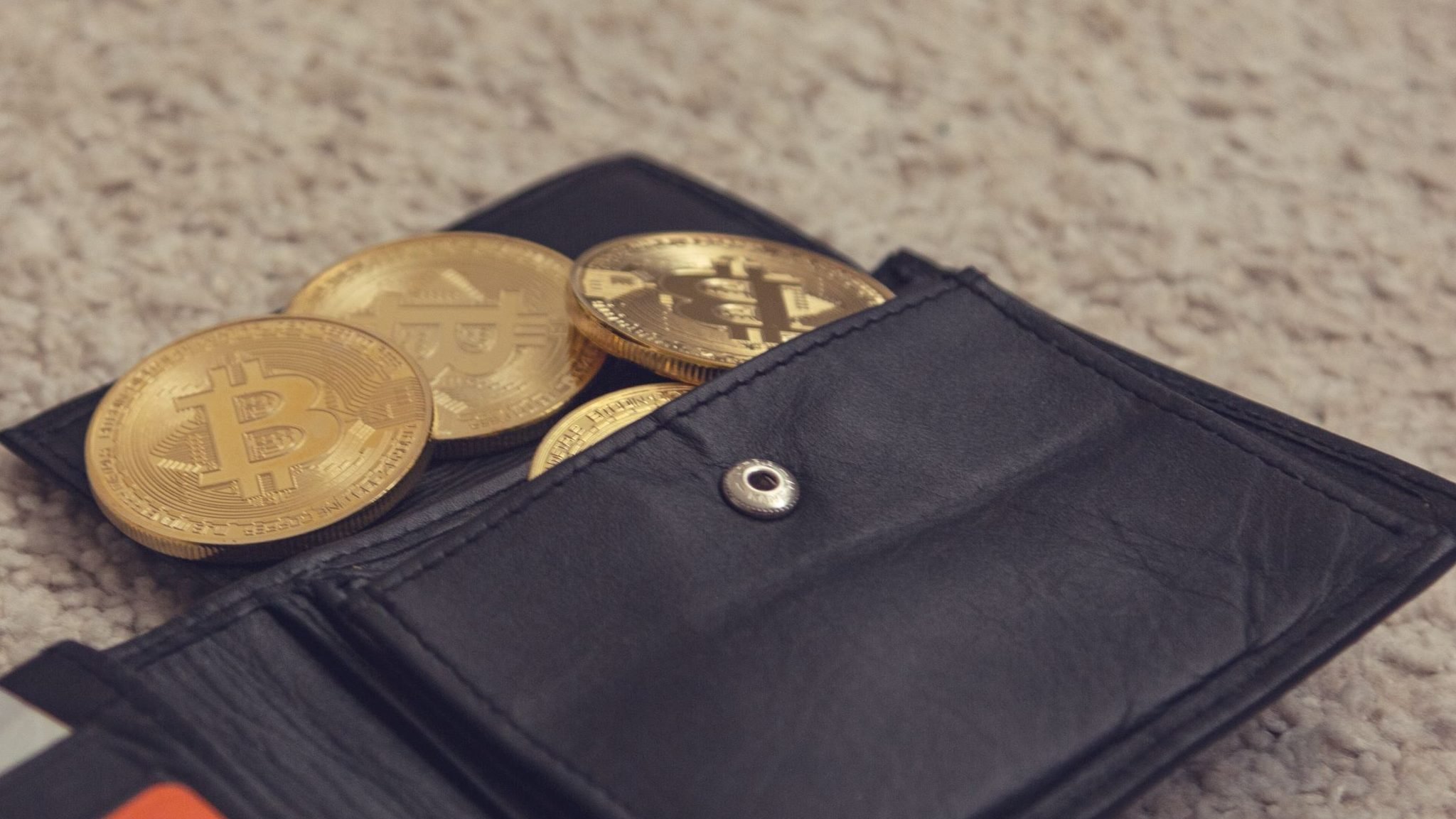 Bitcoin in a wallet.